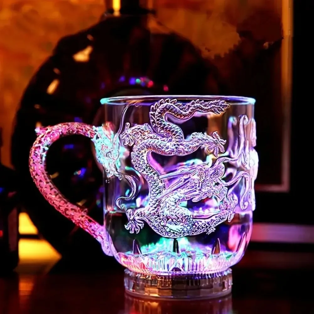 Wine Beer Coffee - 1pcs Color-Changing Luminous LED Dragon Cup