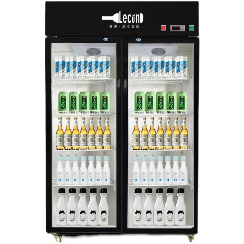 Wine Beer Supermarket - Refrigerated Display Beverage Commercial Fresh-keeping Cabinet