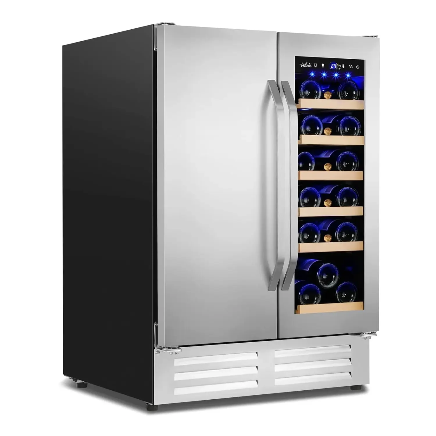 Beer Wine Zone - Wine and Beverage Refrigerator,24 Inch Dual