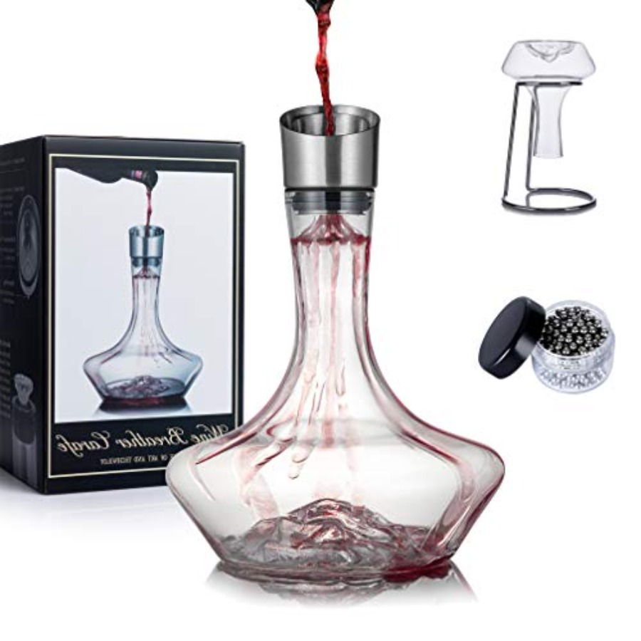Decanter Aerator Set - YouYah Iceberg Wine Decanter Set with
