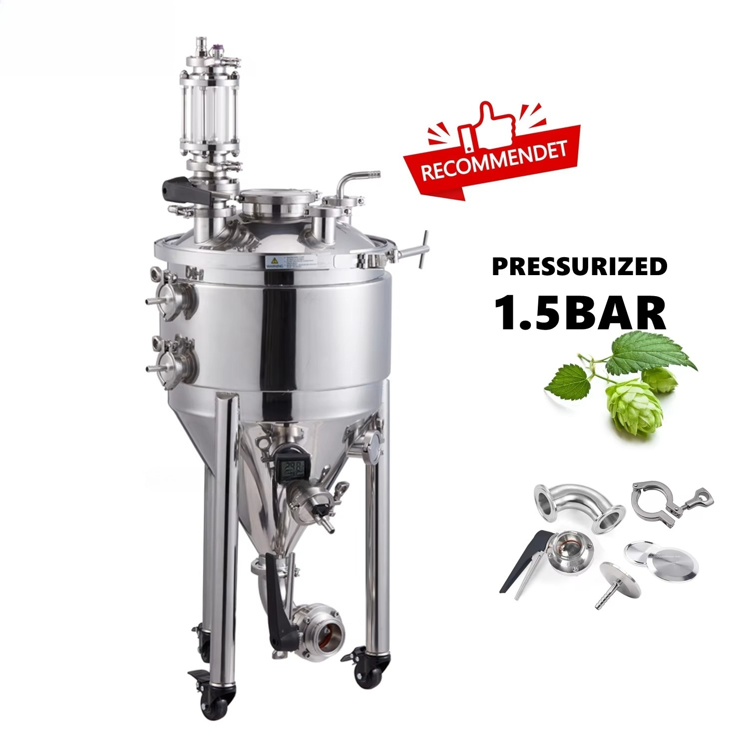 Wine Beers - 30L 55L 75L 105L Conical Fermenter