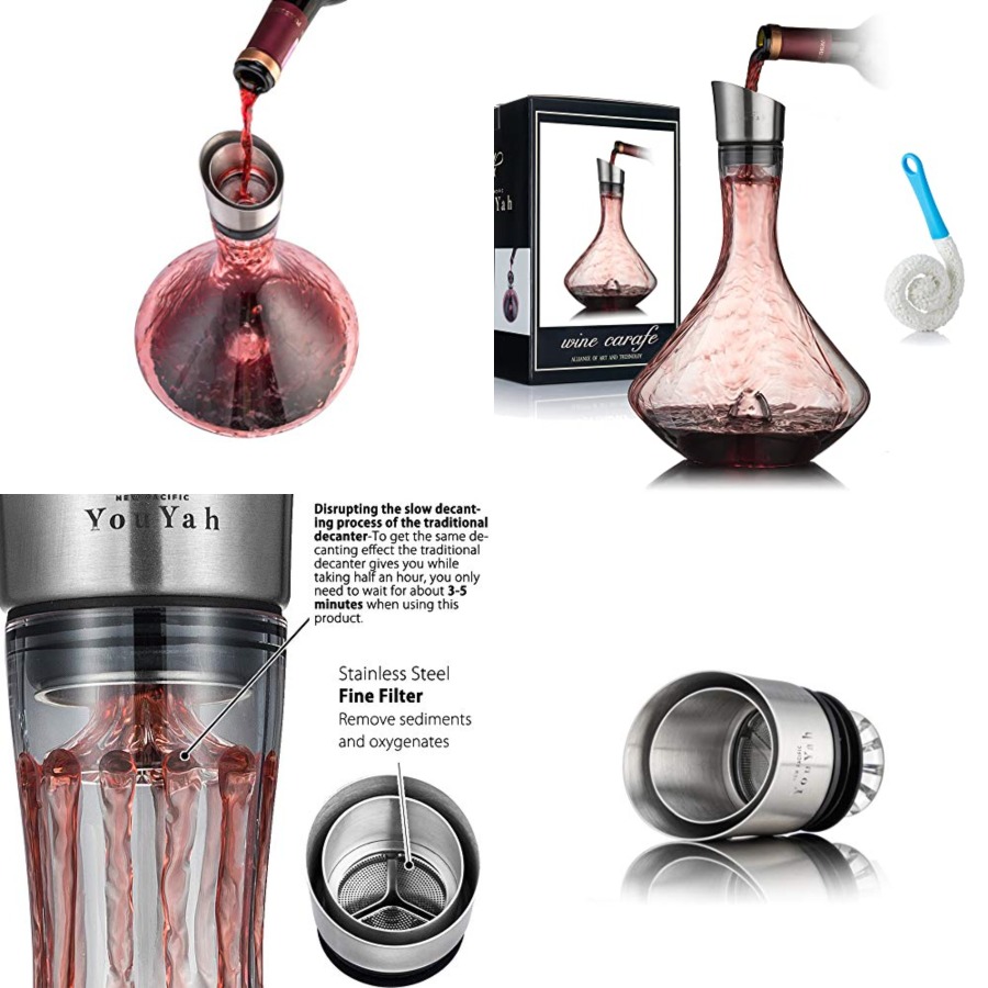 Decanter Aerator Set - YouYah Wine Decanter Set, Red Wine