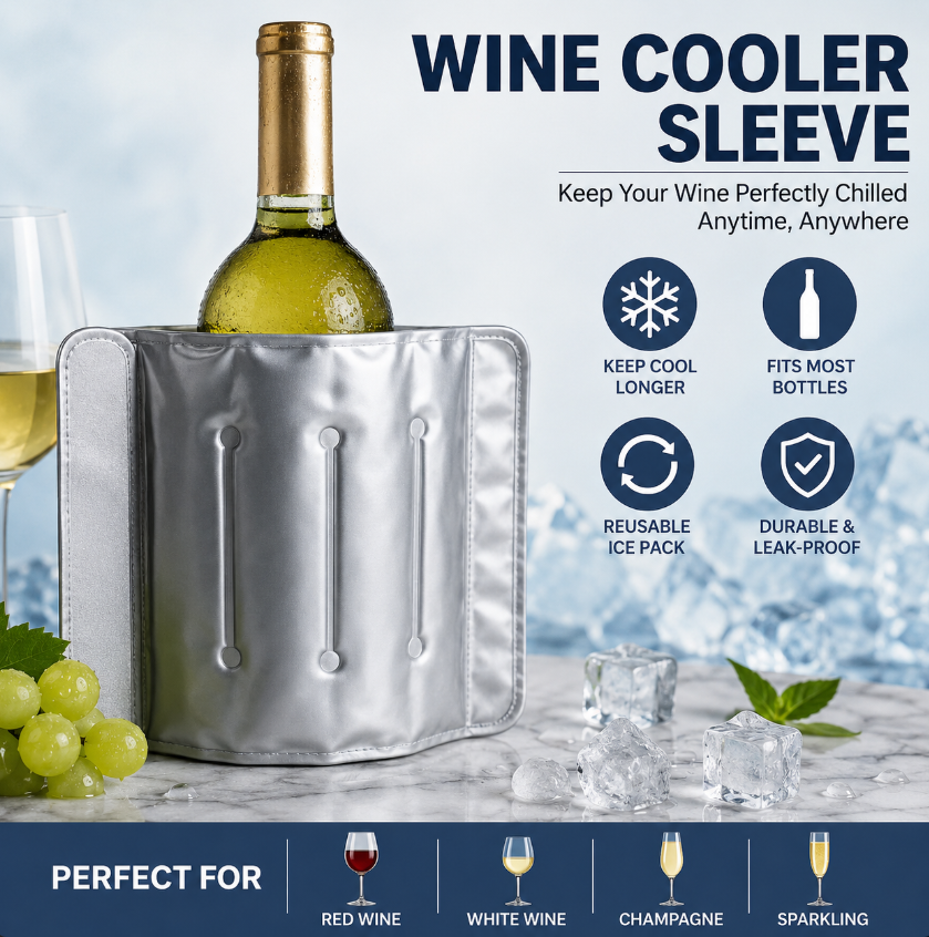 Rapid Ice Wine Bottle Cooler R - Wine Chiller Sleeve 评论和价格