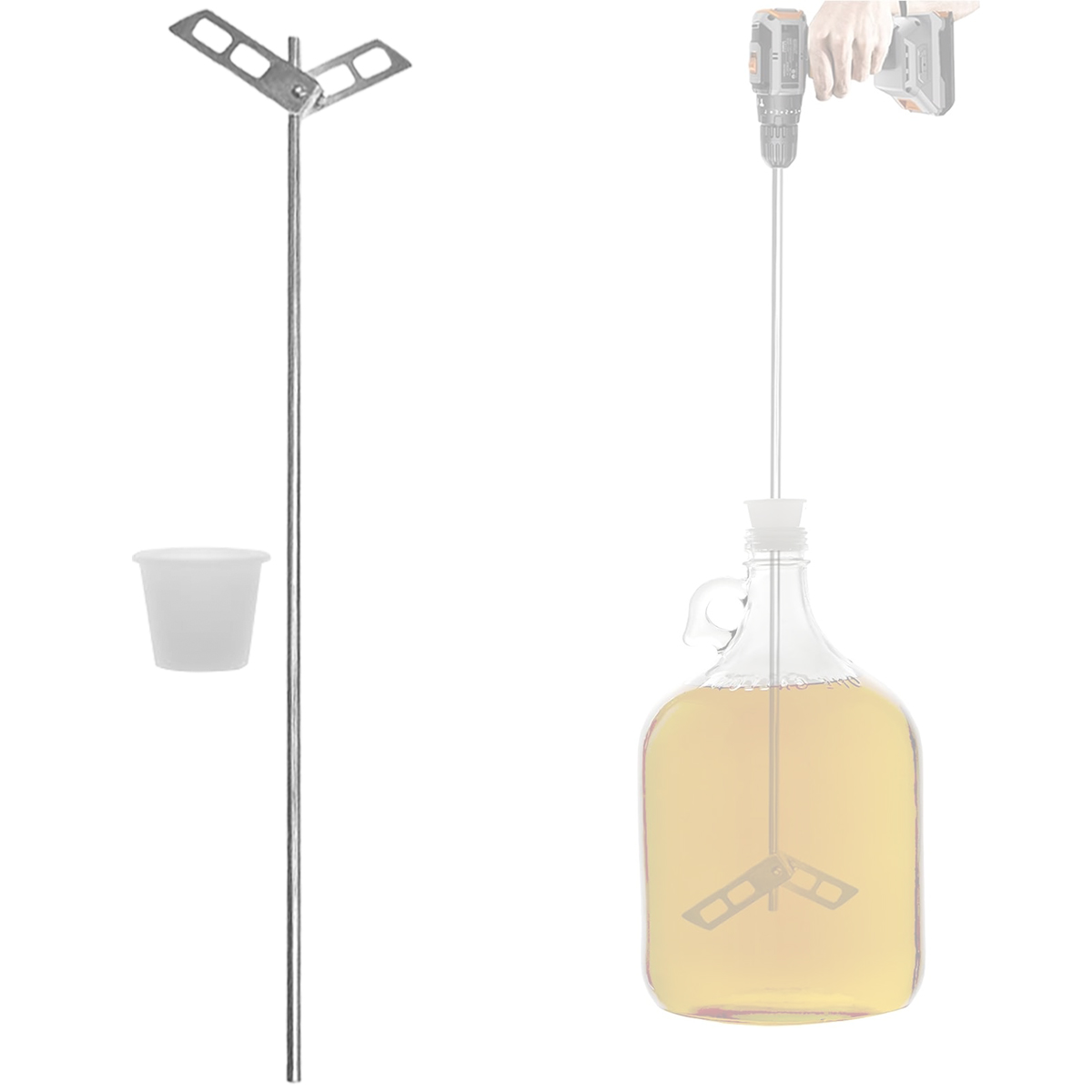 Beer Degassing Stirrer Paddle, - Wine Beer Mix 评论和价格