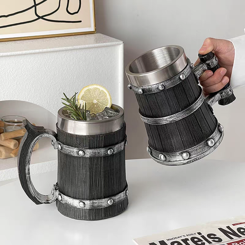 600ml Viking Wood Style Beer M - Wine Beer Coffee 评论和价格