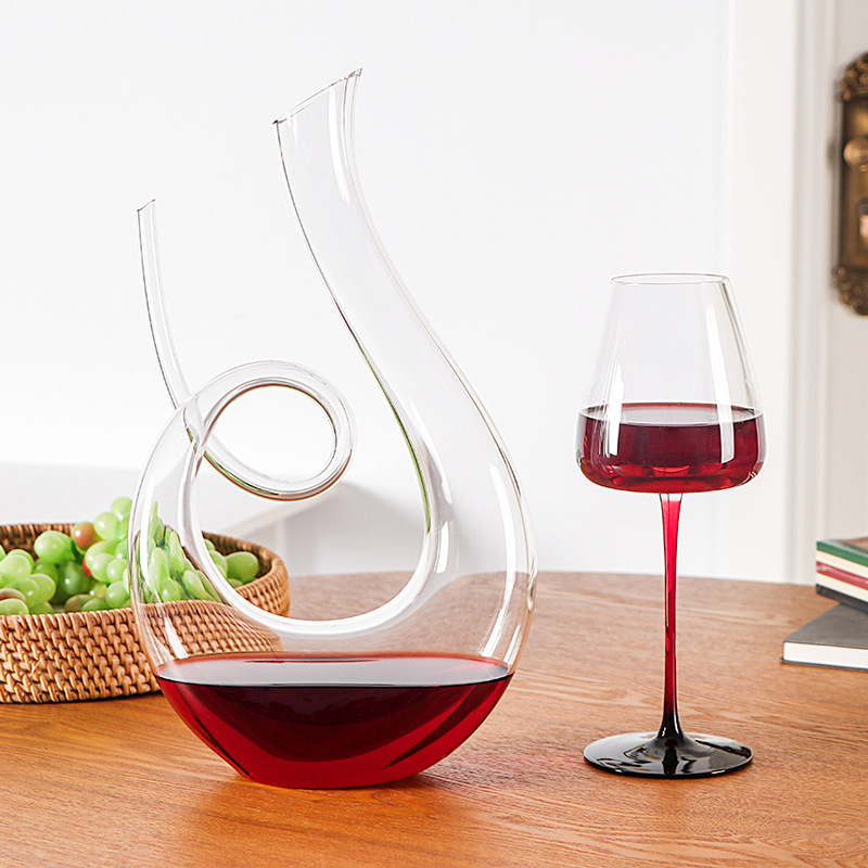 Swan Red Wine Decanters Wine D - Decanter Aerator Set 评论和价格