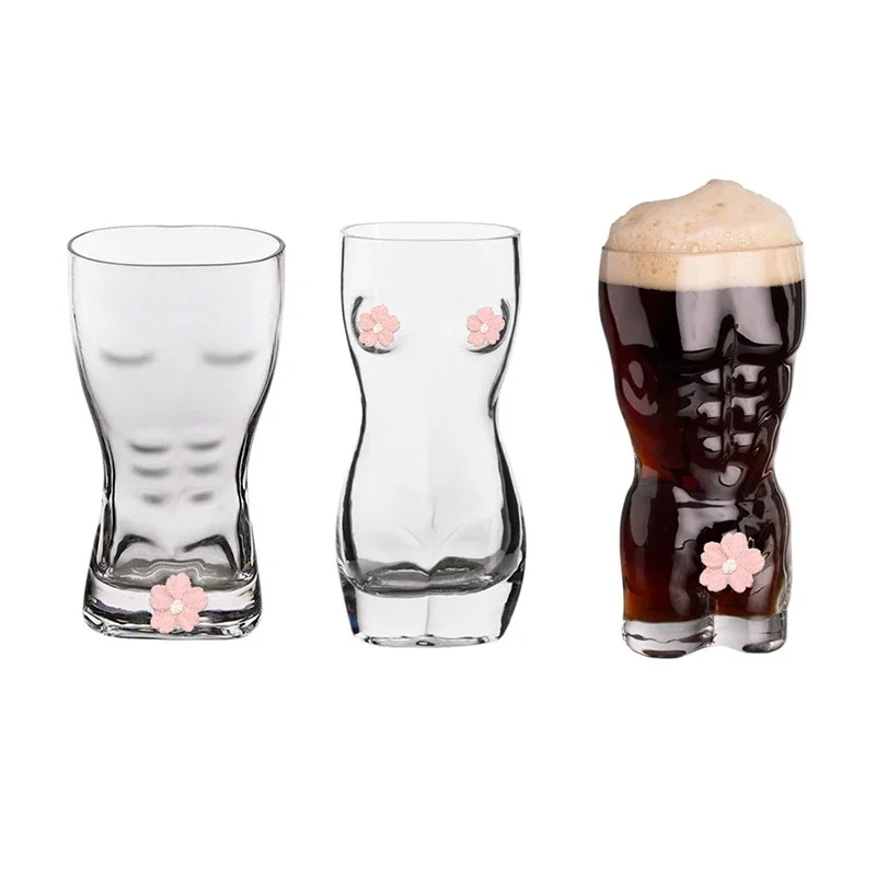 Creative Beer Glasses Body Art - Wine Beer Mix Drink 评论和价格