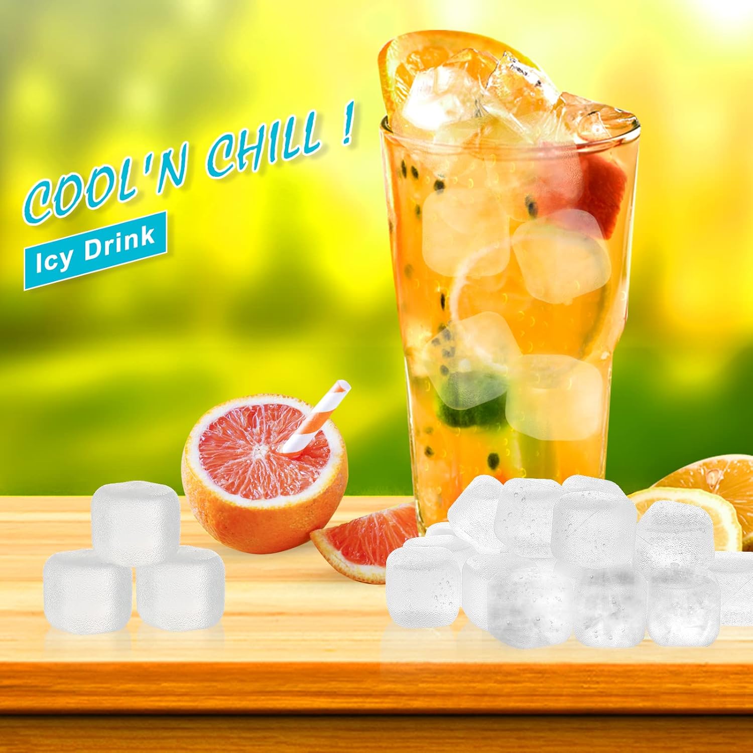 Reusable Ice Cubes 20 Pack, BP - Wine Beer Coffee 评论和价格