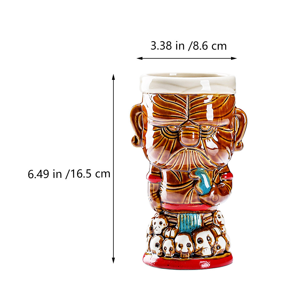 1Pcs Ceramic Native Chief Wine - Wine Beer Drink 评论和价格