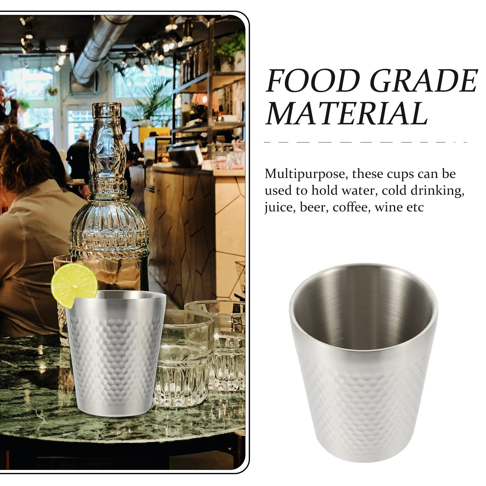 304 Stainless Steel Cups Reusa - Wine Beer Coffee 评论和价格