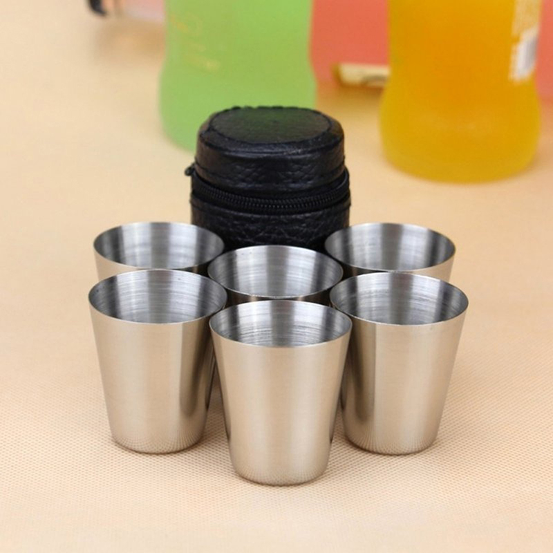 4/6Pcs Stainless Steel Cups Mi - Wine Beer Coffee 评论和价格