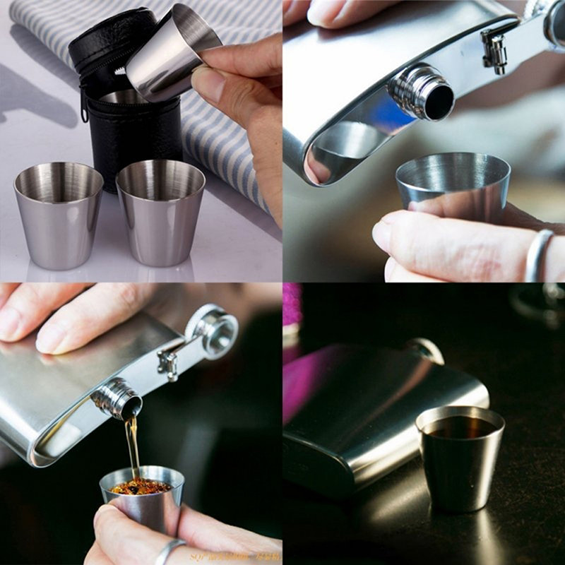 4/6Pcs Stainless Steel Cups Mi - Wine Beer Coffee 评论和价格