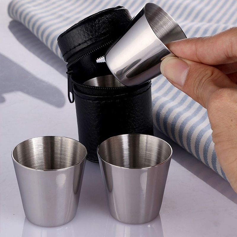 4/6Pcs Stainless Steel Cups Mi - Wine Beer Coffee 评论和价格