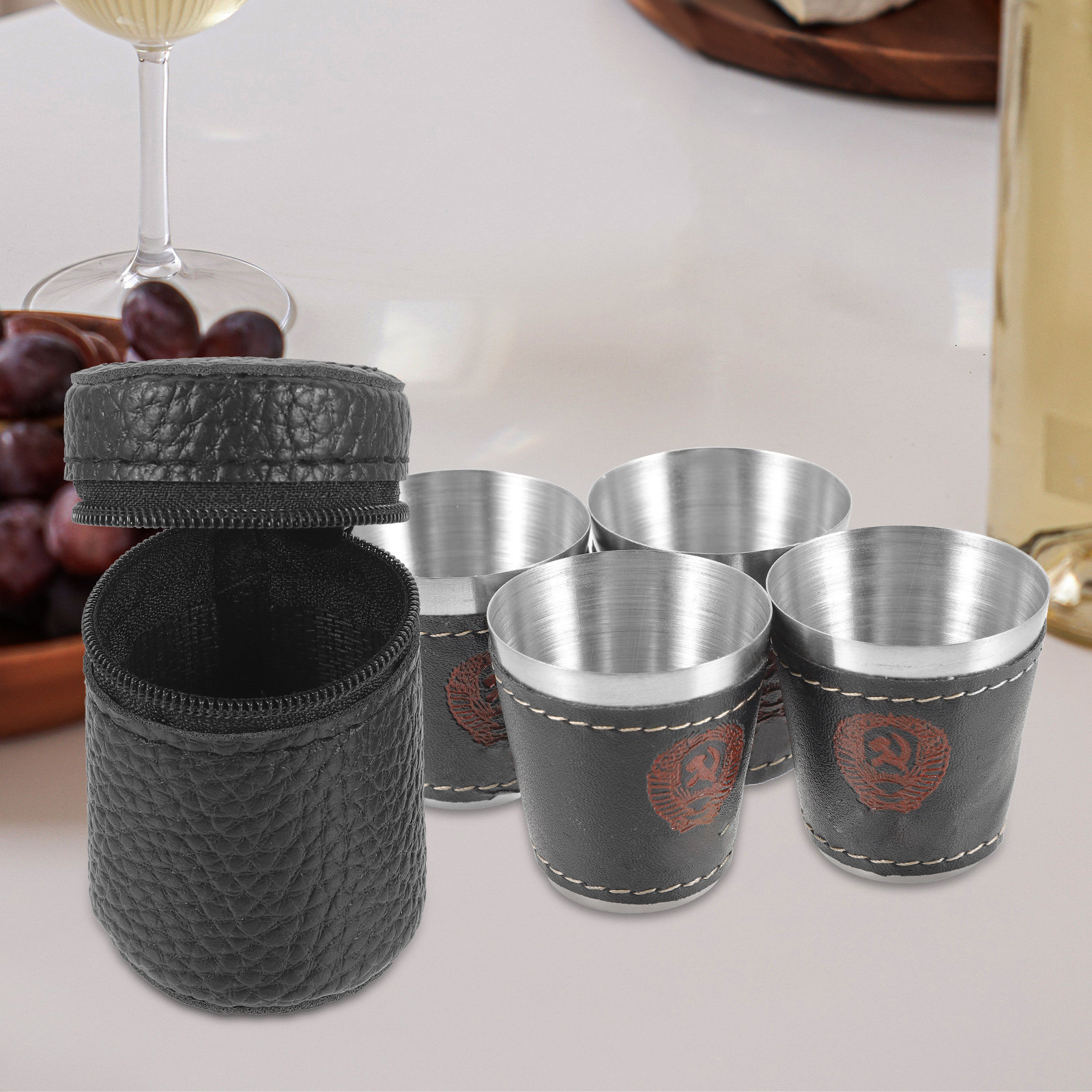 1Set Stainless Steel Wine Cup  - Wine Beer Coffee 评论和价格