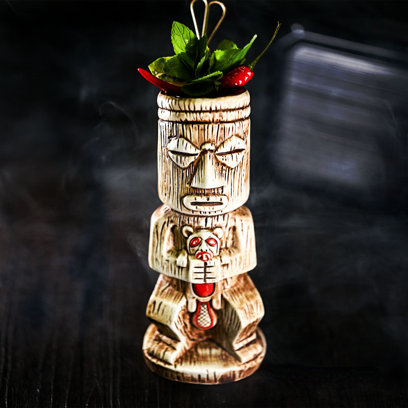Tiki Mug Ceramic Cocktail Glas - Wine Beer Mix 评论和价格