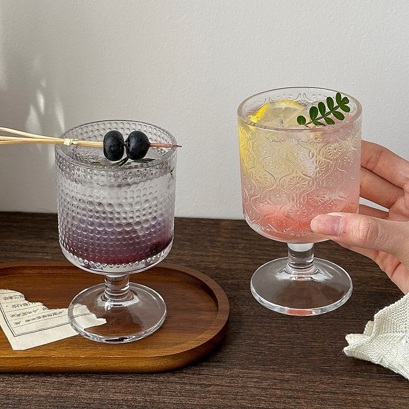 4pcs Set Vintage Embossed Mixe - Wine Beer Mix 评论和价格