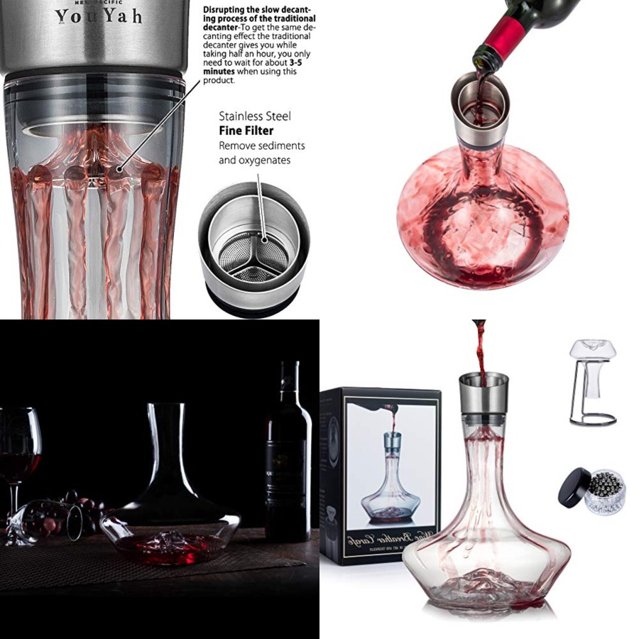 YouYah Iceberg Wine Decanter S - Decanter Aerator Set 评论和价格