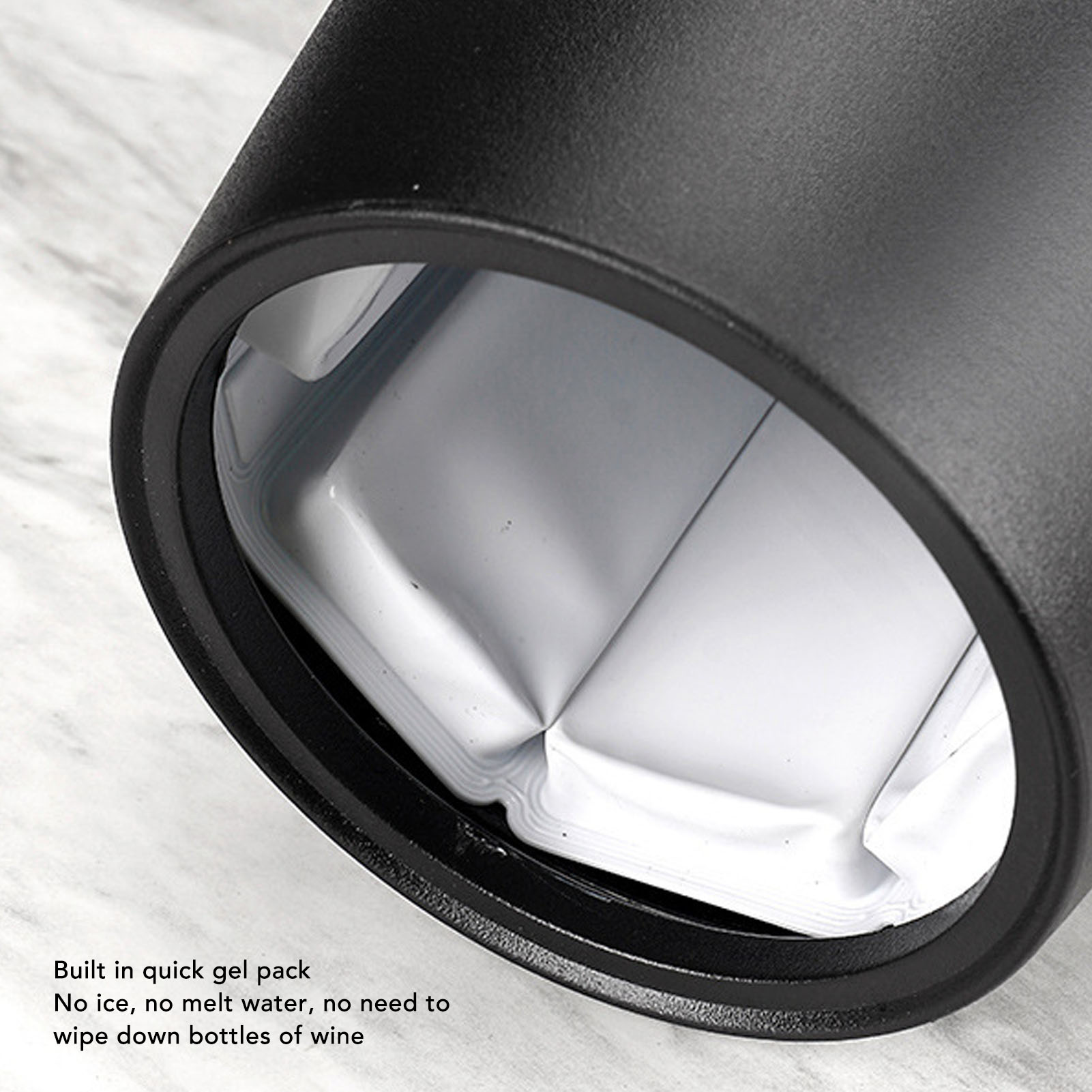 1PC Frosted Plastic Insulated  - Wine Chiller Sleeve 评论和价格