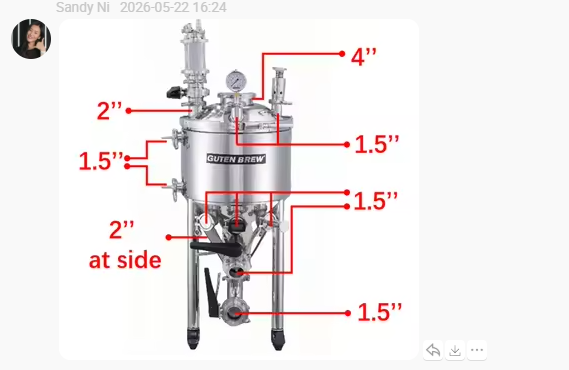 30L 55L 75L 105L Conical Ferme - Wine Beers 评论和价格