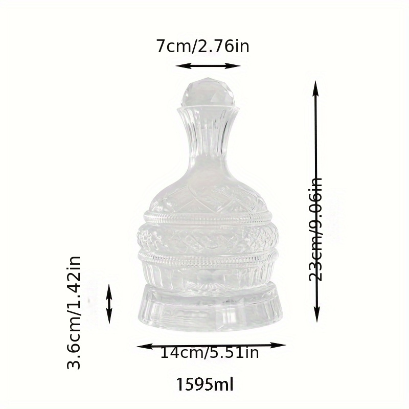 Crystal Wine Decanter Elegant  - Decanter Aerator Set 评论和价格