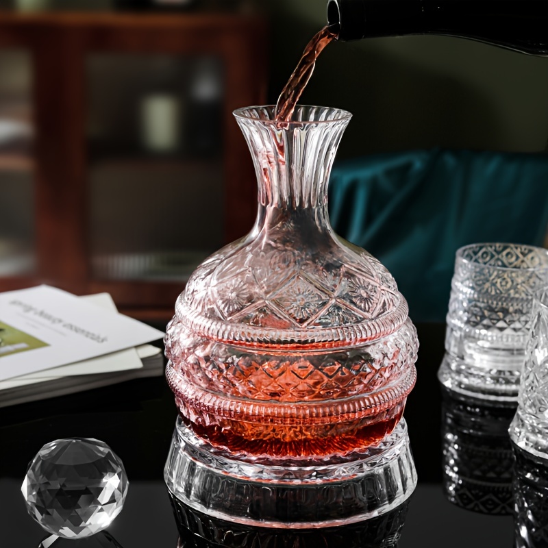 Crystal Wine Decanter Elegant  - Decanter Aerator Set 评论和价格
