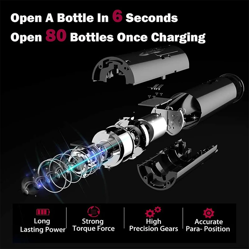 USB Rechargeable 4-in-1 Electr - Decanter Aerator Set 评论和价格