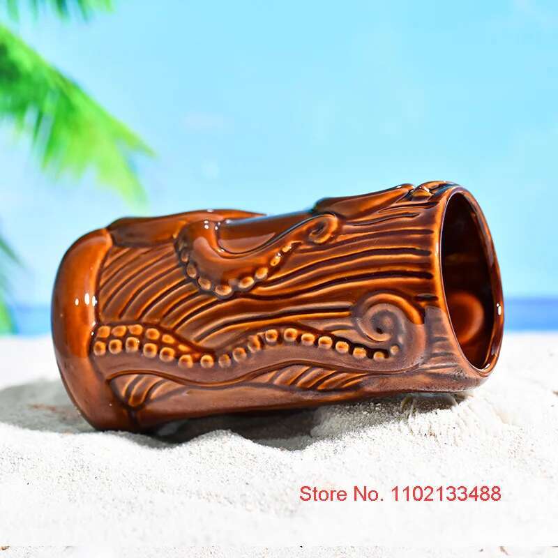 TIKI Bar Cocktail Cup Hawaii T - Wine Beer Mix Drink 评论和价格