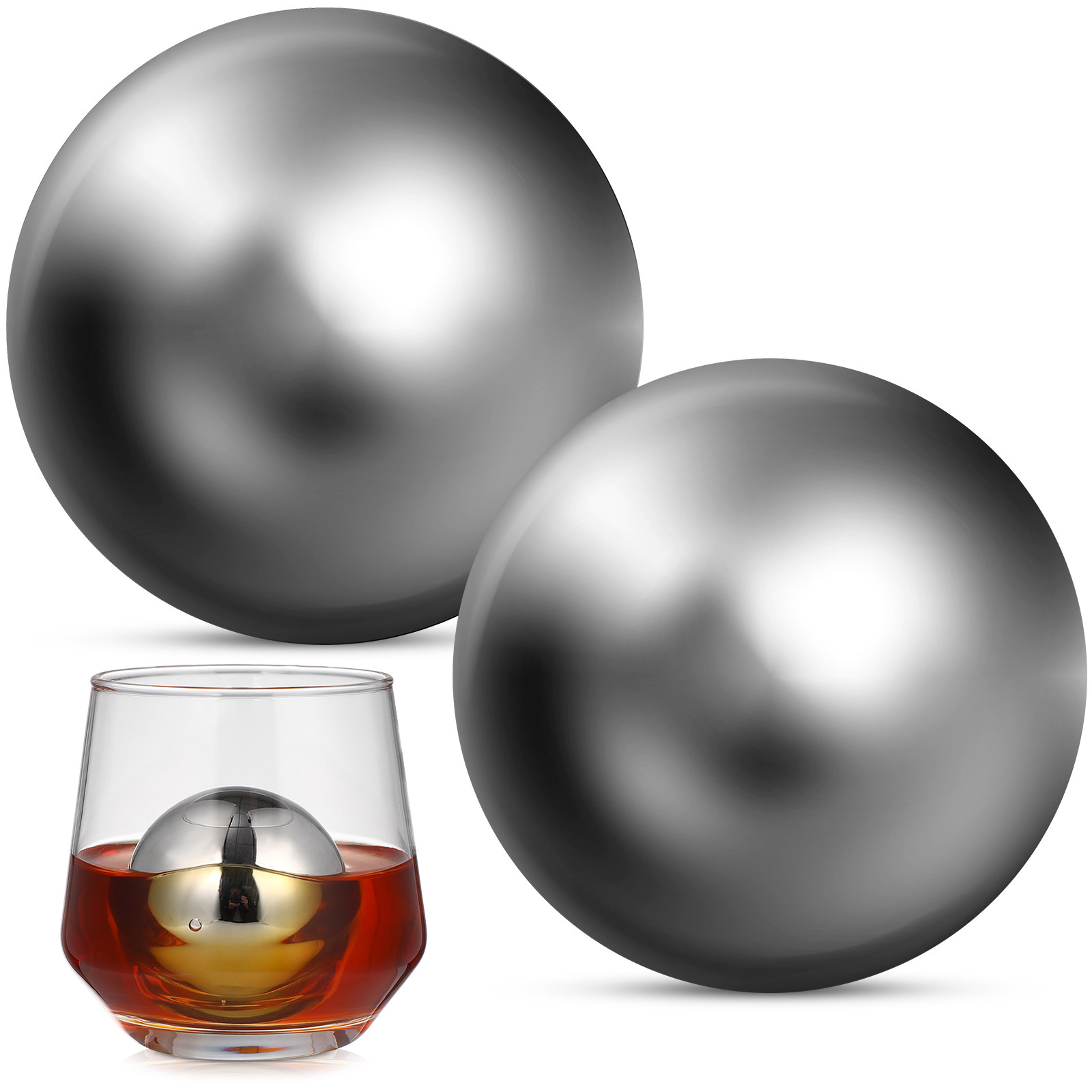 2Pcs Stainless Steel Whiskey S - Wine Beer Drink 评论和价格