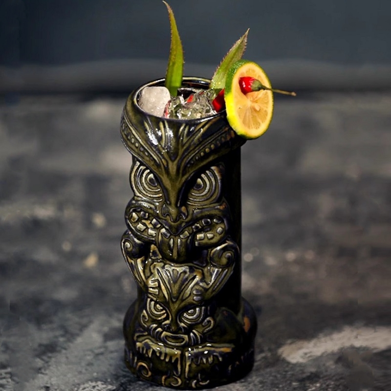 630ml Ceramic Tiki Mug Creativ - Wine Beer Coffee 评论和价格