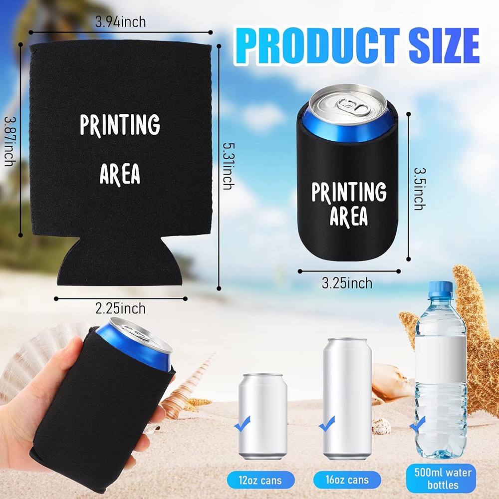Multicolor Blank Beer Can Cool - Wine Chiller Sleeve 评论和价格